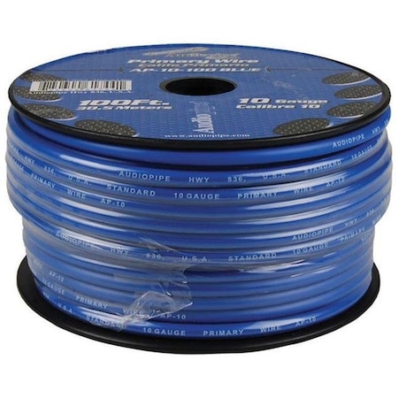 100 Ft. 10 Gauge Primary Wire; Blue